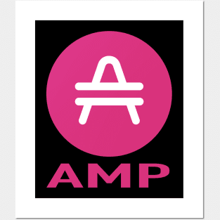 Amp Crypto  Cryptocurrency Amp  coin token Posters and Art